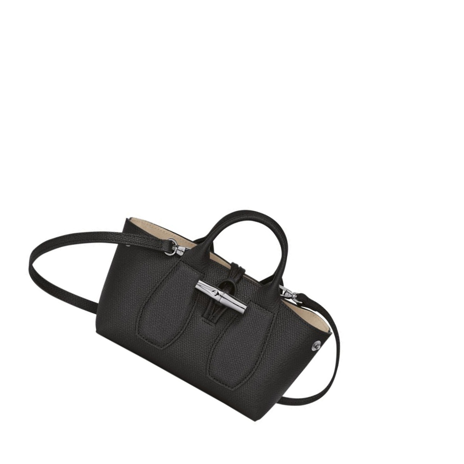 Longchamp Roseau XS Handtas Dames Zwart | NL-NQ43217