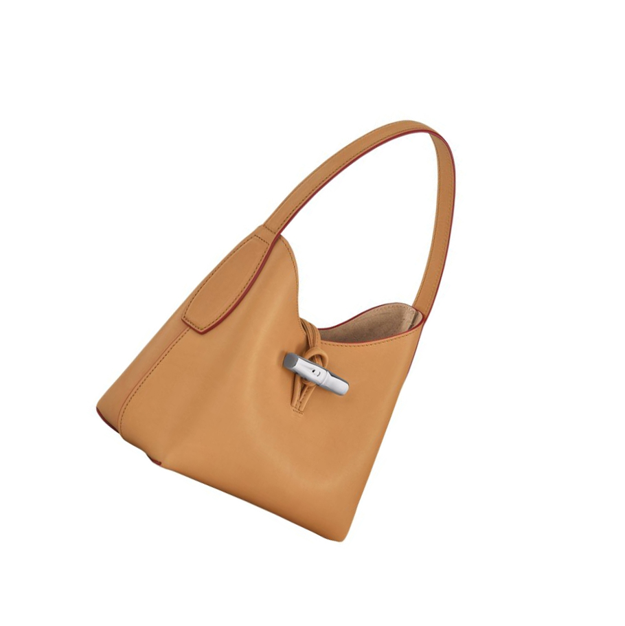 Longchamp Roseau XS Schoudertassen Dames Bruin | NL-CY95617