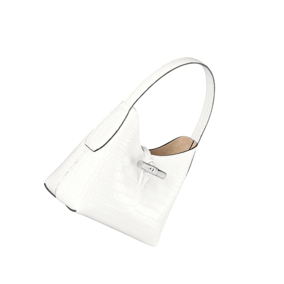 Longchamp Roseau XS Schoudertassen Dames Wit | NL-HB46812