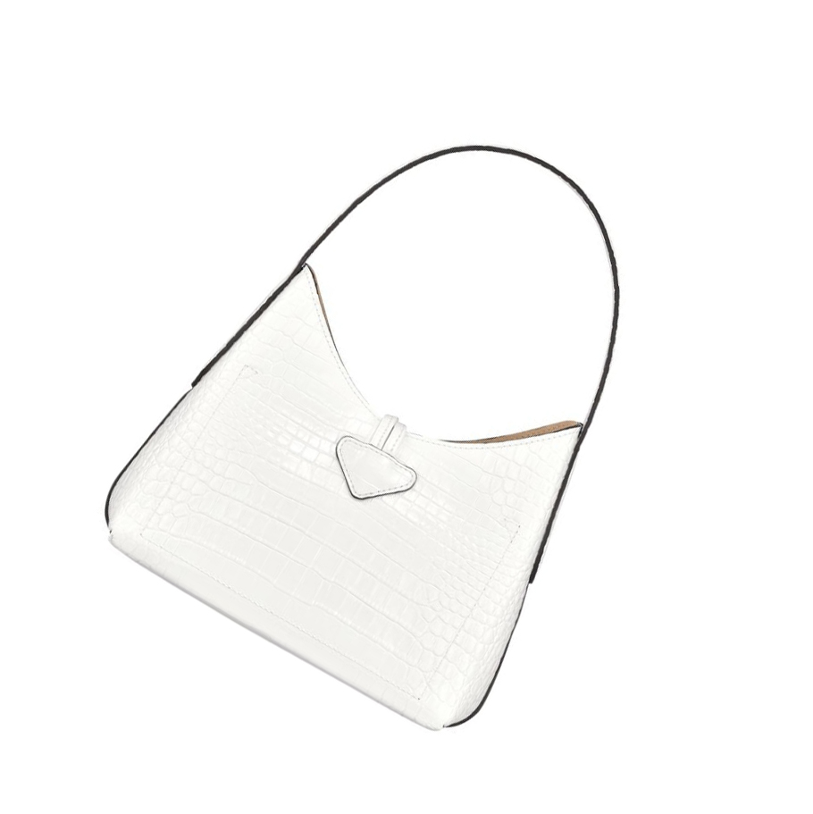 Longchamp Roseau XS Schoudertassen Dames Wit | NL-HB46812