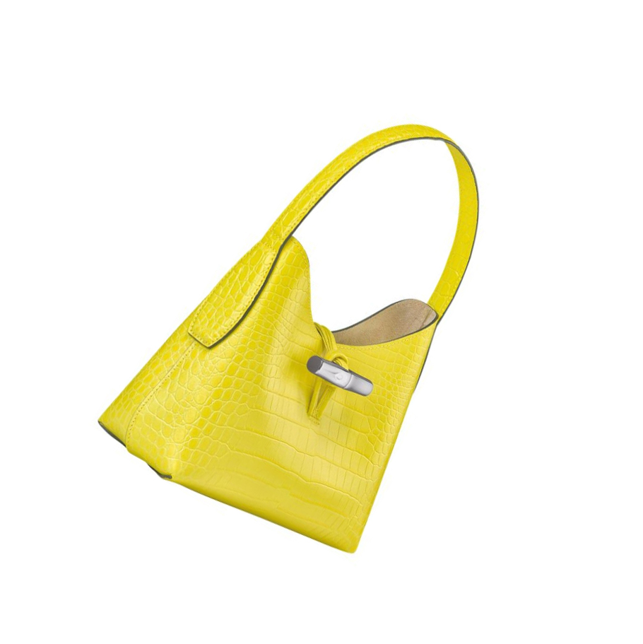 Longchamp Roseau XS Schoudertassen Dames Geel | NL-KW97164