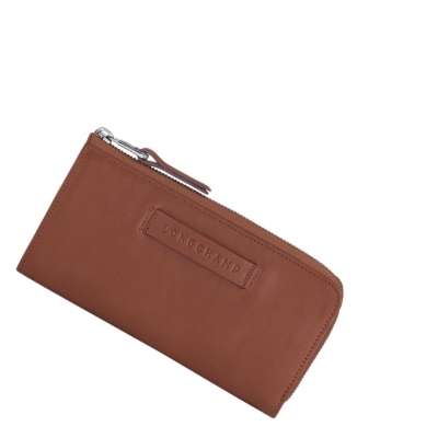 Longchamp 3D Portefeuille Dames Bruin | NL-ZT42019