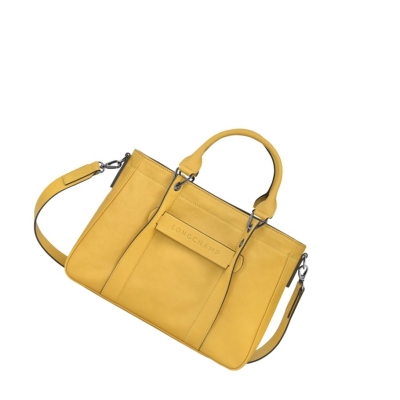 Longchamp 3D S Handtas Dames Geel | NL-JM54361