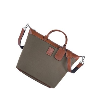 Longchamp Boxford Reistas Dames Bruin | NL-RC07941