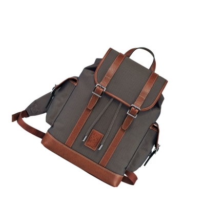 Longchamp Boxford Rugzak Heren Bruin | NL-NJ79450