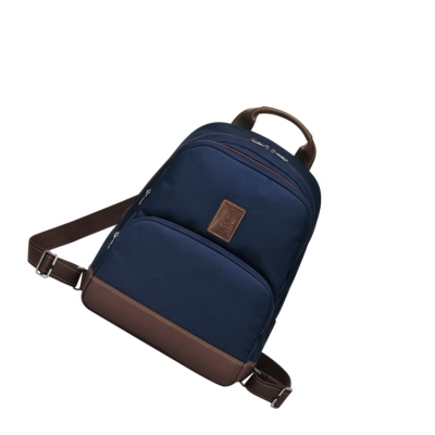 Longchamp Boxford Rugzak Heren Donkerblauw | NL-NJ01865