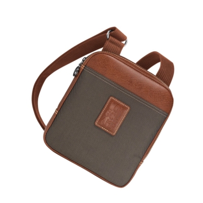 Longchamp Boxford S Crossbodytassen Heren Bruin | NL-RL56197