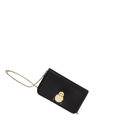 Longchamp Cavalcade Rits Rond Portemonnee Dames Zwart | NL-LV12904
