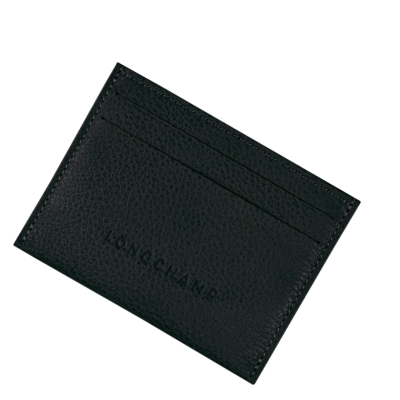 Longchamp Le Foulonné Kaarthouder Dames Zwart | NL-DV15640