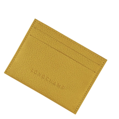 Longchamp Le Foulonné Kaarthouder Dames Geel | NL-SK41572