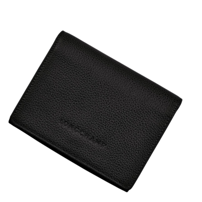 Longchamp Le Foulonné Portefeuille Dames Zwart | NL-LD01392