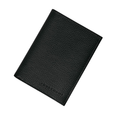 Longchamp Le Foulonné Portefeuille Heren Zwart | NL-QX20516