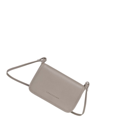 Longchamp Le Foulonné Rits Rond Portemonnee Dames Grijs | NL-JA05386