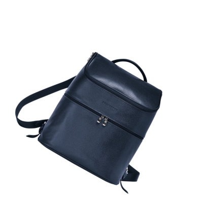 Longchamp Le Foulonné Rugzak Dames Donkerblauw | NL-UP18539