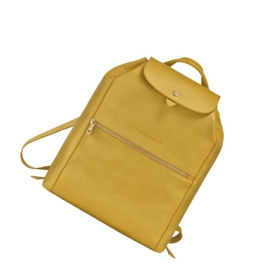 Longchamp Le Foulonné Rugzak Dames Geel | NL-WL02953