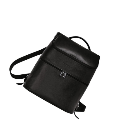 Longchamp Le Foulonné Rugzak Dames Zwart | NL-JW31279