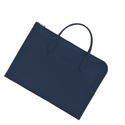 Longchamp Le Foulonné S Aktetas Heren Donkerblauw | NL-EO56839