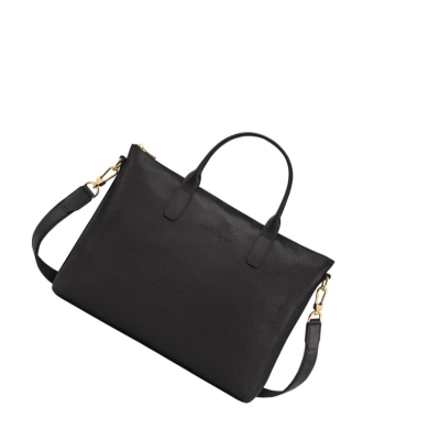 Longchamp Le Foulonné S Aktetas Heren Zwart | NL-AN70935