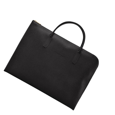 Longchamp Le Foulonné S Aktetas Heren Zwart | NL-TC04532