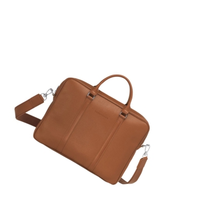 Longchamp Le Foulonné XS Aktetas Heren Bruin | NL-MU78319