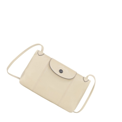 Longchamp Le Pliage Cuir Crossbodytassen Dames Beige | NL-FD75498