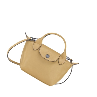 Longchamp Le Pliage Cuir Crossbodytassen Dames Beige | NL-RZ52690