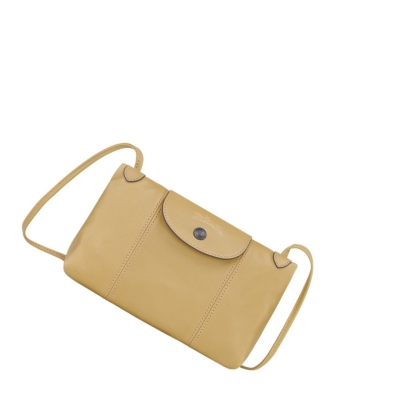 Longchamp Le Pliage Cuir Crossbodytassen Dames Beige | NL-YI87053