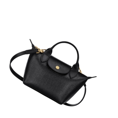 Longchamp Le Pliage Cuir Lgp XS Handtas Dames Zwart | NL-ZX06192
