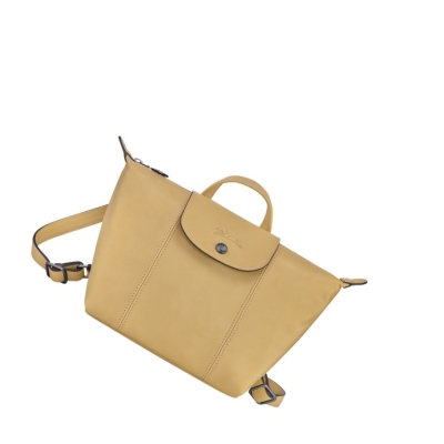 Longchamp Le Pliage Cuir Rugzak Dames Beige | NL-FM15204