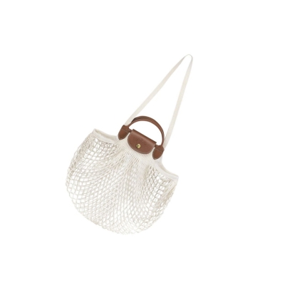 Longchamp Le Pliage Filet Schoudertassen Dames Beige | NL-UC67418