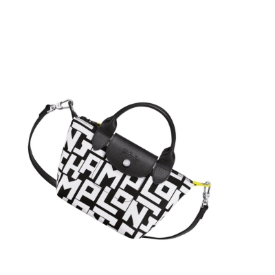 Longchamp Le Pliage Lgp XS Handtas Dames Zwart Wit | NL-BP78532