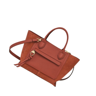 Longchamp Mailbox M Handtas Dames Oranje | NL-ZW38640