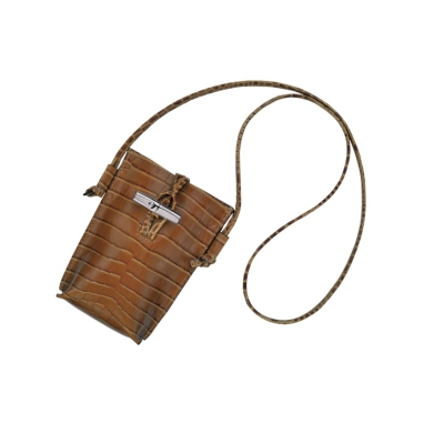 Longchamp Roseau Croco Hoesje Dames Beige | NL-JG69143