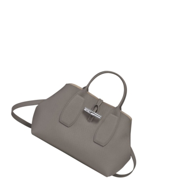 Longchamp Roseau M Handtas Dames Grijs | NL-FL42957