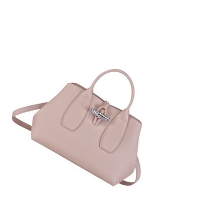 Longchamp Roseau M Handtas Dames Lichtroze | NL-KE01563