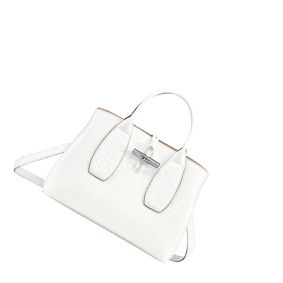 Longchamp Roseau M Handtas Dames Wit | NL-KQ54821