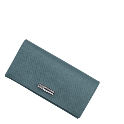 Longchamp Roseau Portefeuille Dames Blauw | NL-HP93608