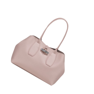 Longchamp Roseau Schoudertassen Dames Lichtroze | NL-MY42961