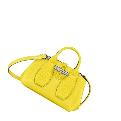 Longchamp Roseau XS Handtas Dames Geel | NL-IB04597