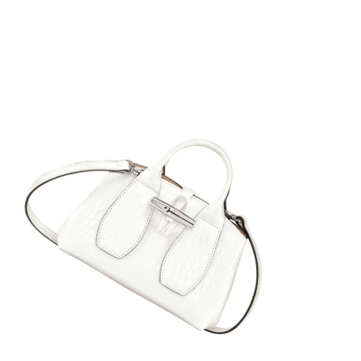 Longchamp Roseau XS Handtas Dames Wit | NL-NH98607