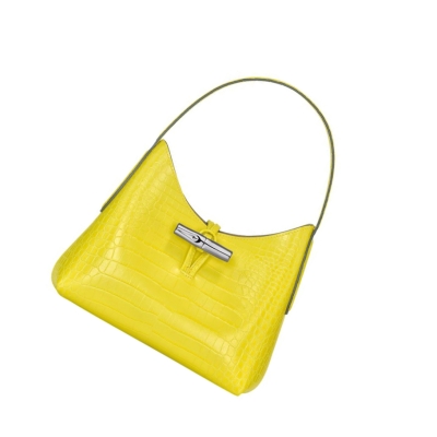 Longchamp Roseau XS Schoudertassen Dames Geel | NL-KW97164