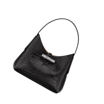 Longchamp Roseau XS Schoudertassen Dames Zwart | NL-OZ26938
