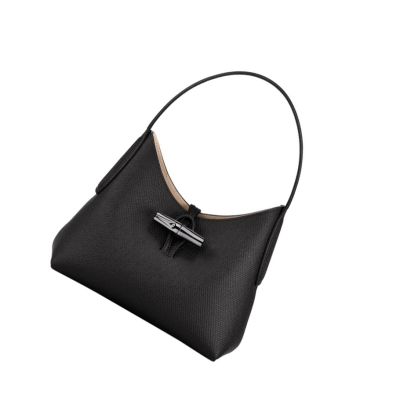 Longchamp Roseau XS Schoudertassen Dames Zwart | NL-TM54628